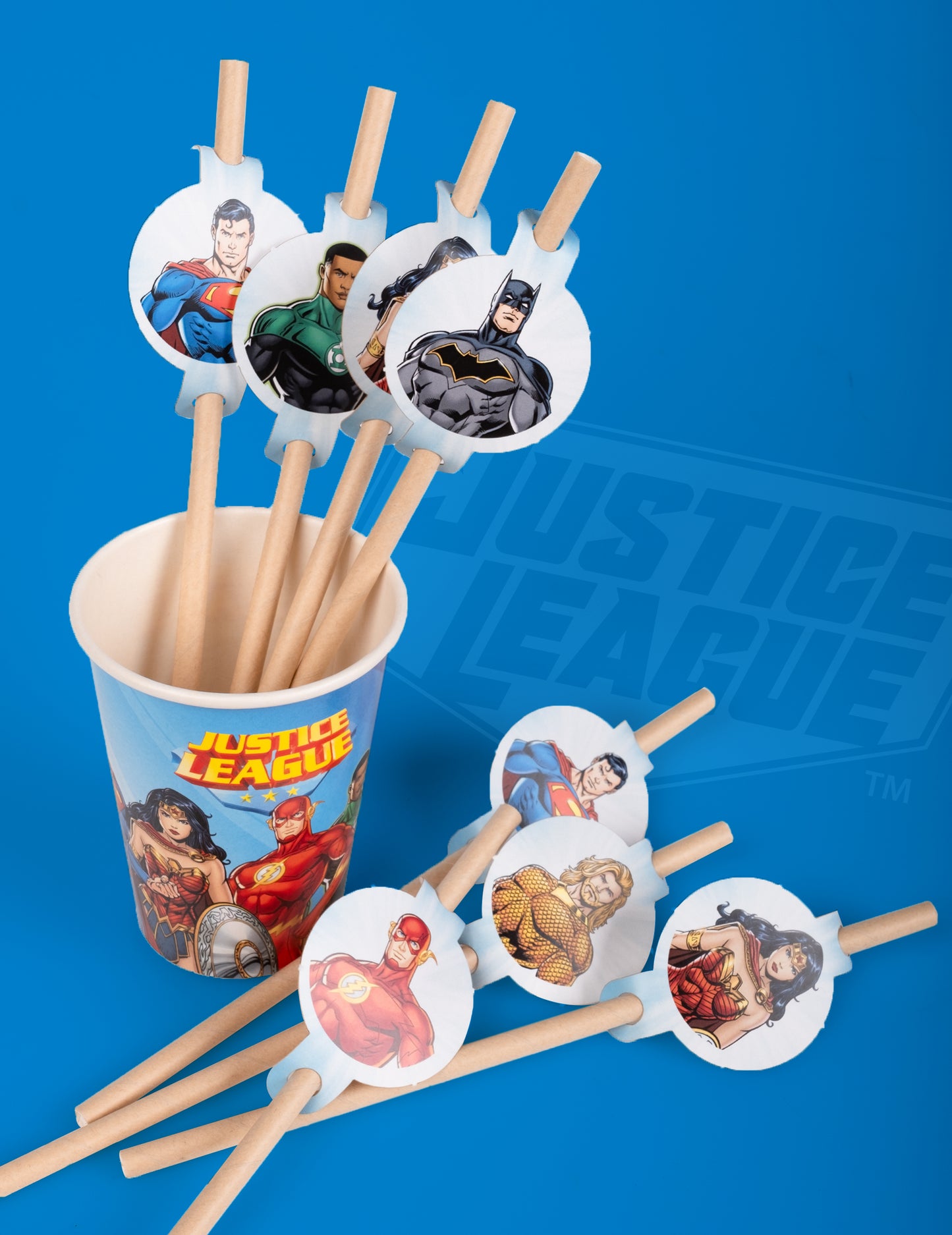 8 Foling Medalon a Carton Justice League 20 cm -re
