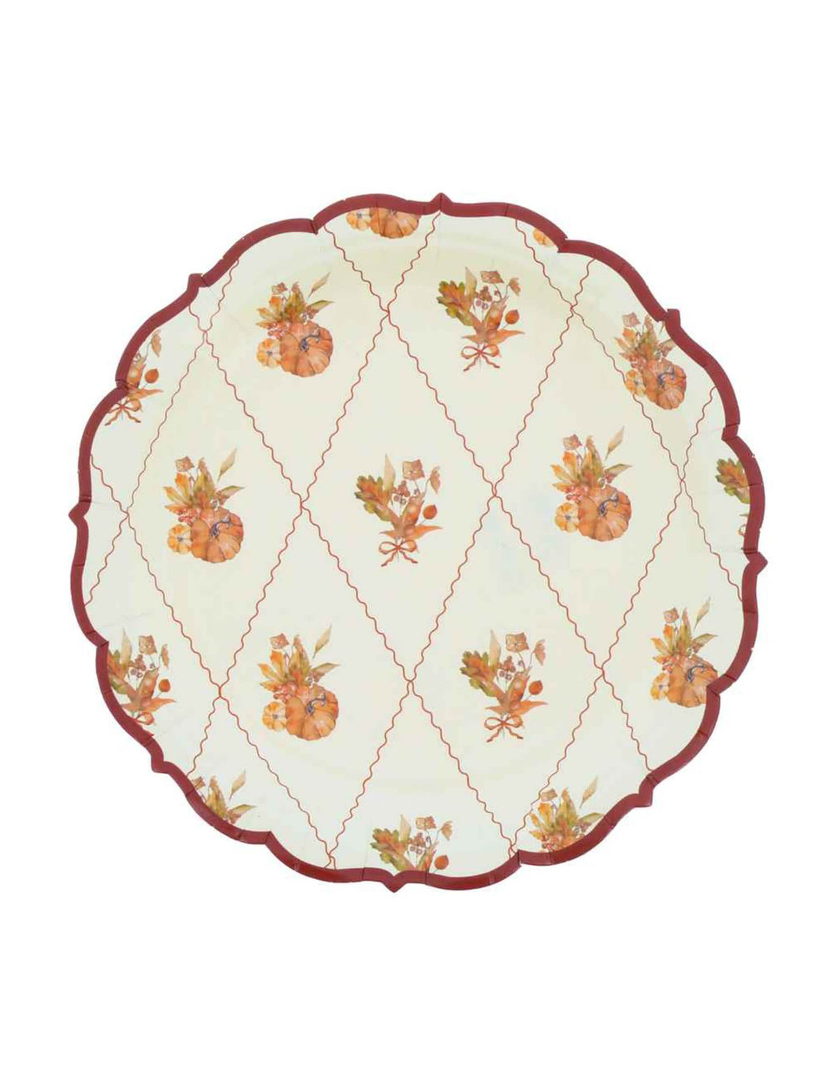 8 Kis papírtányér Cottage Living 18 cm