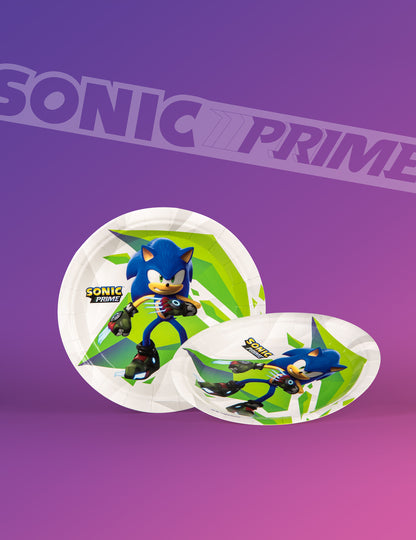 8 kis Sonic Prime™ tányér 18 cm 