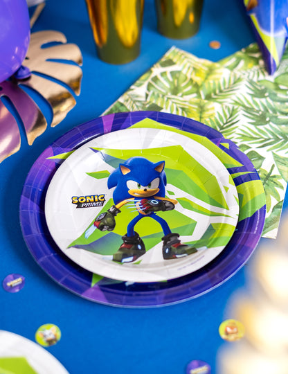 8 kicsi Sonic Prime 18 cm -es lemez