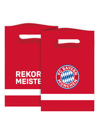 Sachets cadeaux FC Bayern Munich pour enfant rouges avec logo officiel