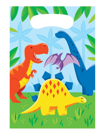 8 db kis dinoszauruszos ajándéktasak 23 x 16 cm születésnapra