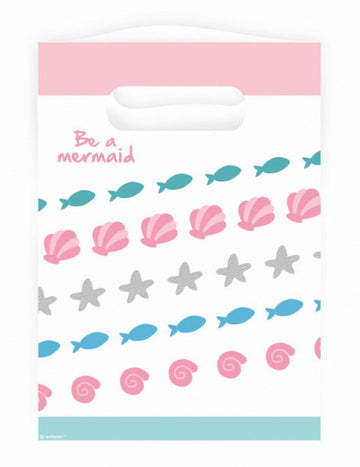 8 sellő ajándéktasak 23 x 17 cm műanyag