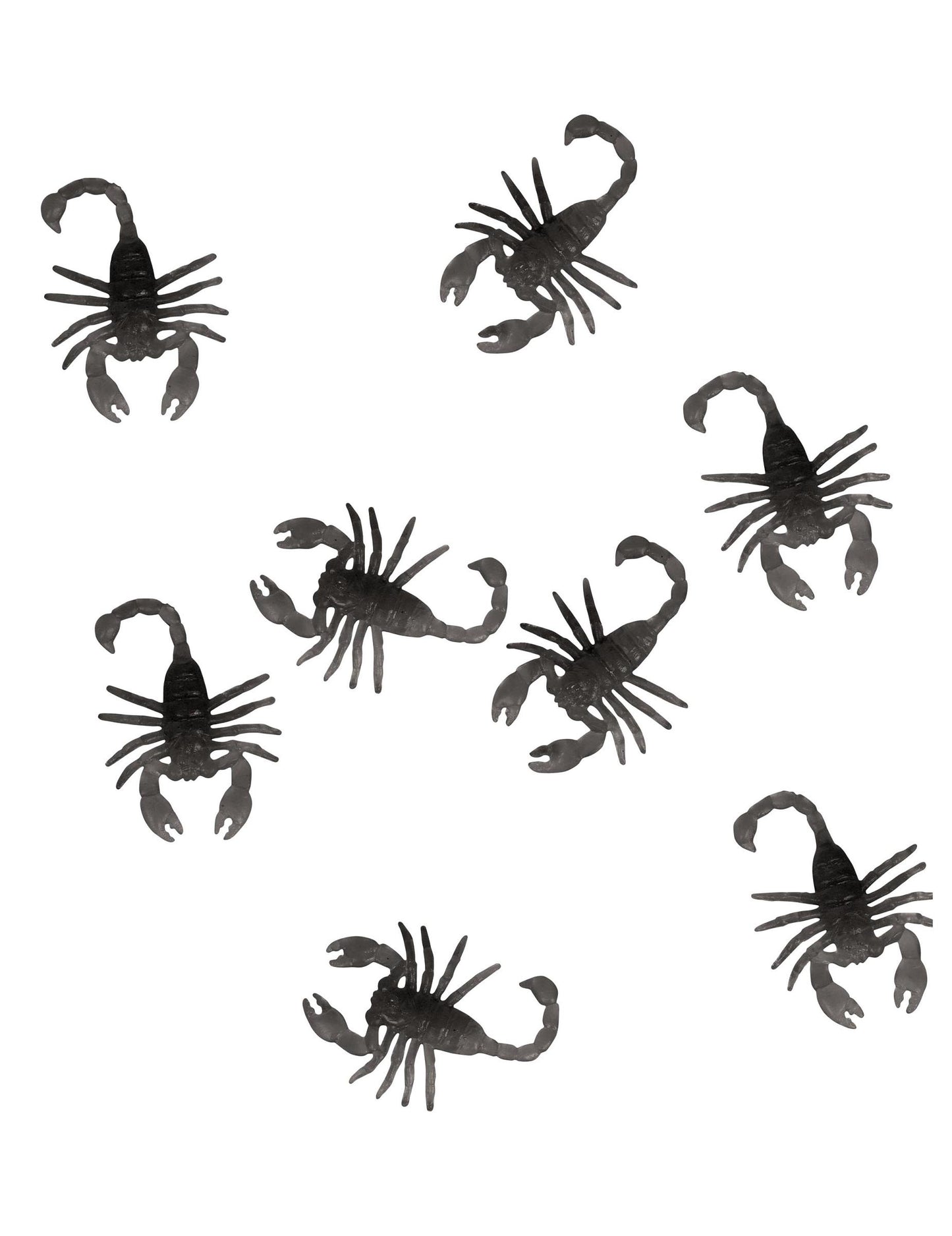 8 fekete skorpió 6 cm