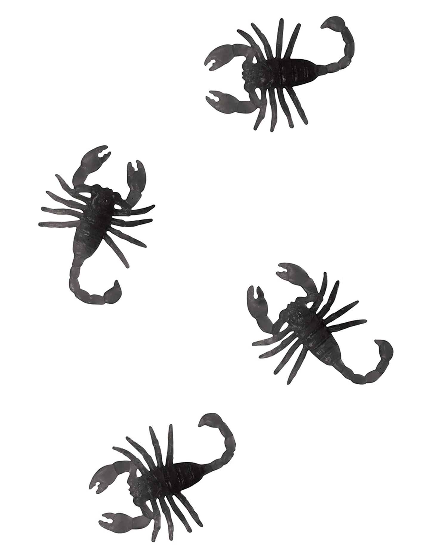 8 fekete skorpió 6 cm