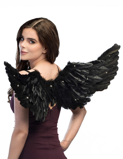 Világító fekete angyalszárnyak 