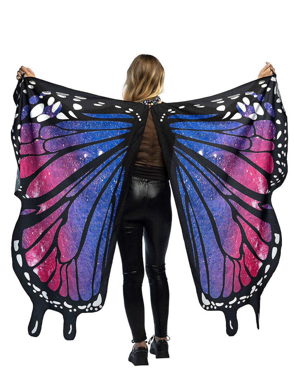Vue de dos des ailes de papillon galaxie pour adulte