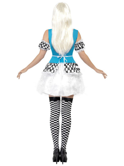 Alice mesejelmez nőknek, világító világoskék-fehér-fekete 