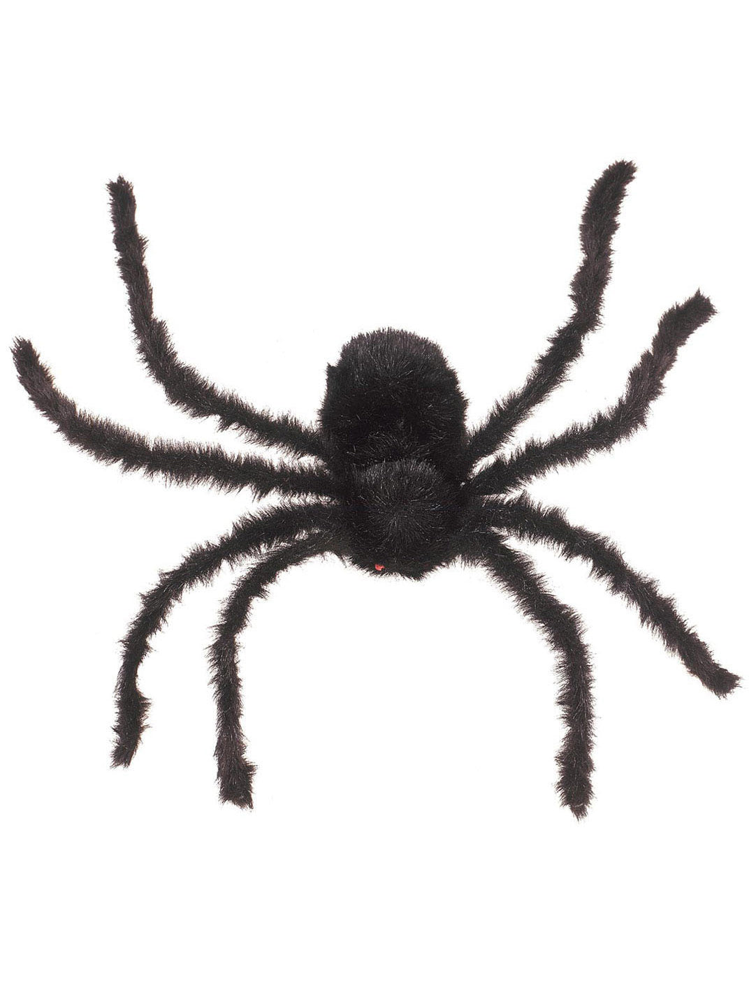 Araignée géante modelable Halloween pour décoration noire poilue