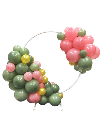 Arche cercle décoration pour fête blanche