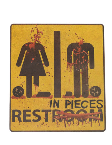 Halloween matrica, darabokban pihenő, 43cm x 30cm