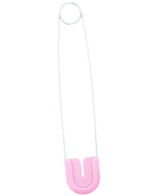 Épingle à nourrice géante de bébé pour adulte rose