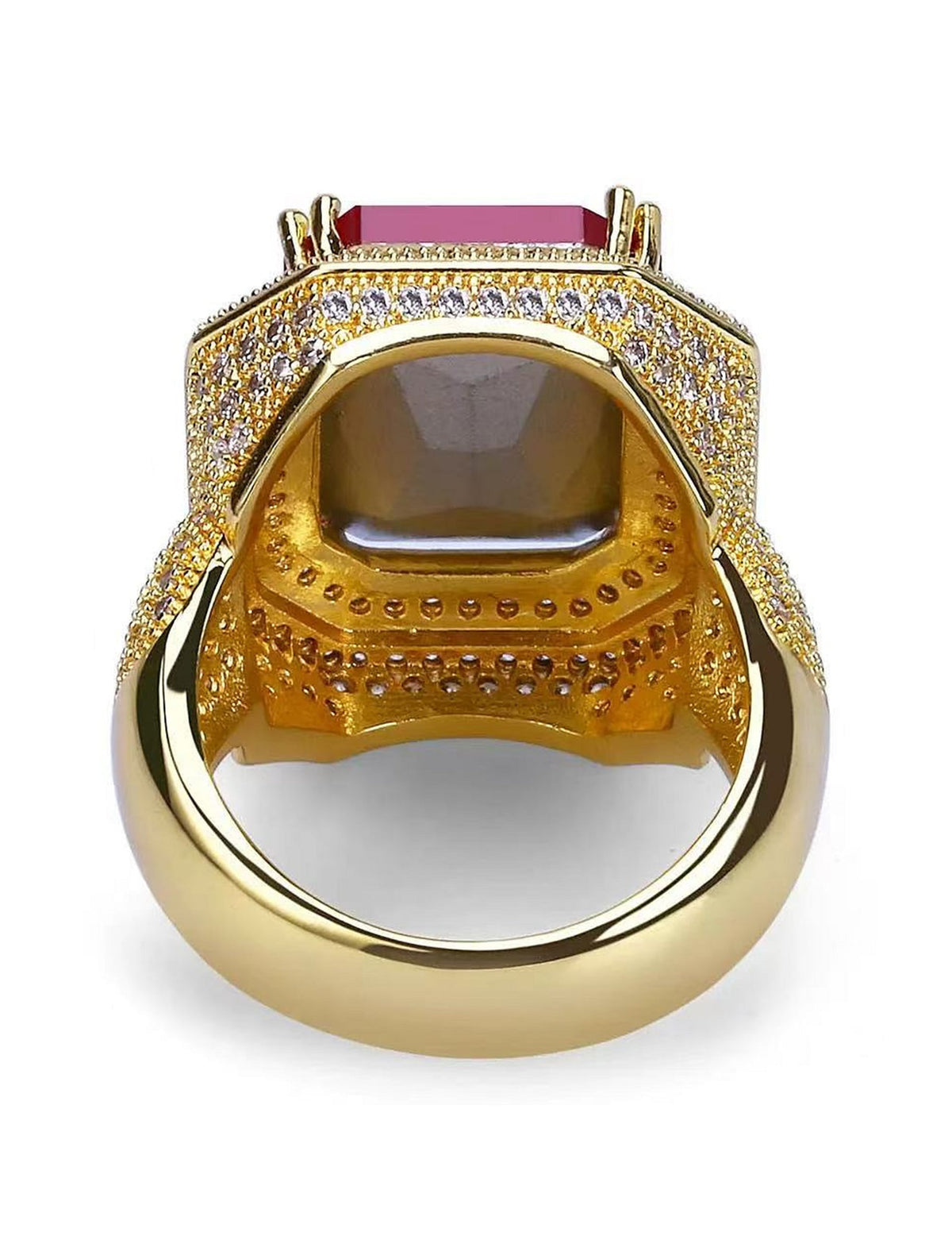 Vue de dessous de la bague de Saint-Nicolas luxe pour adulte