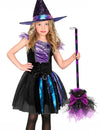 Boszorkányseprű rózsaszín masnival 85 cm