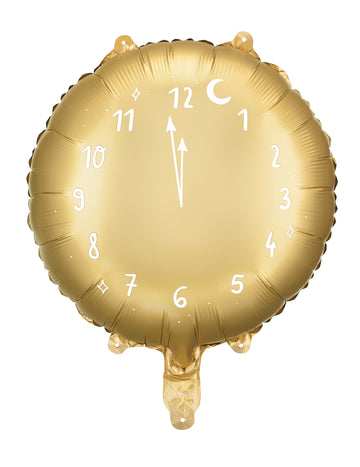 Ballon arany óra éjfélkor 45 cm -es óra