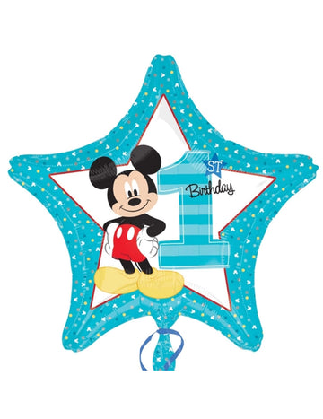 Alumínium ballon 1. évforduló Mickey 43 cm