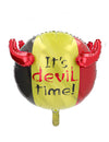 3D fólia lufi Belgium „It's Devil Time!” 56 cm