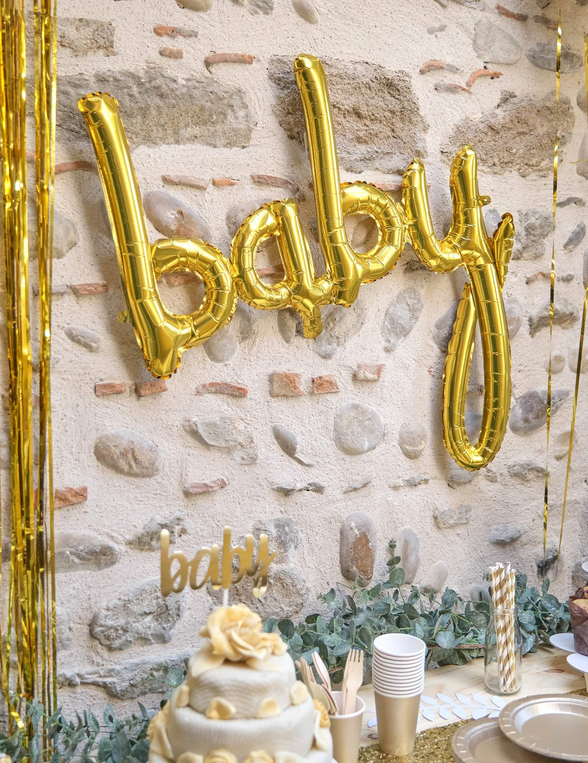 Baby alumínium lufi dekorációhoz való használata