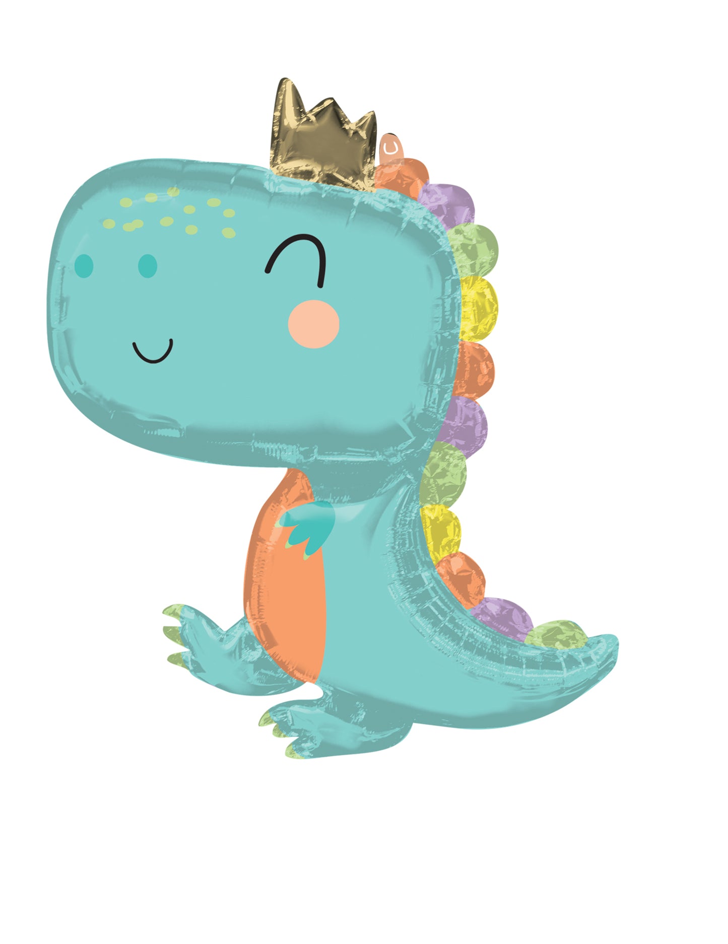 Pasztell dinoszaurusz bébi fólia lufi 76 x 78 cm születésnapra