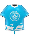 Ballon aluminium bleu en forme de maillot Manchester City Football Club 52 x 51 cm