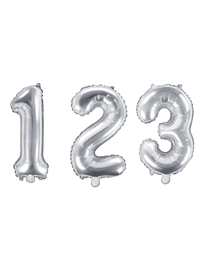 Ballon aluminium chiffre argent