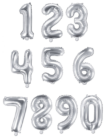 Ensemble des chiffres de 0 à 9 du ballon aluminium chiffre pour fête