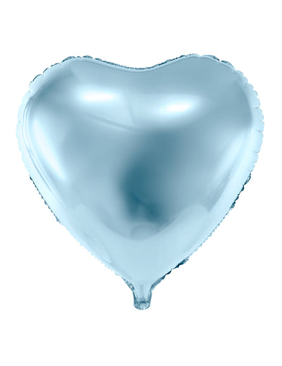 Ballon aluminium coeur bleu clair