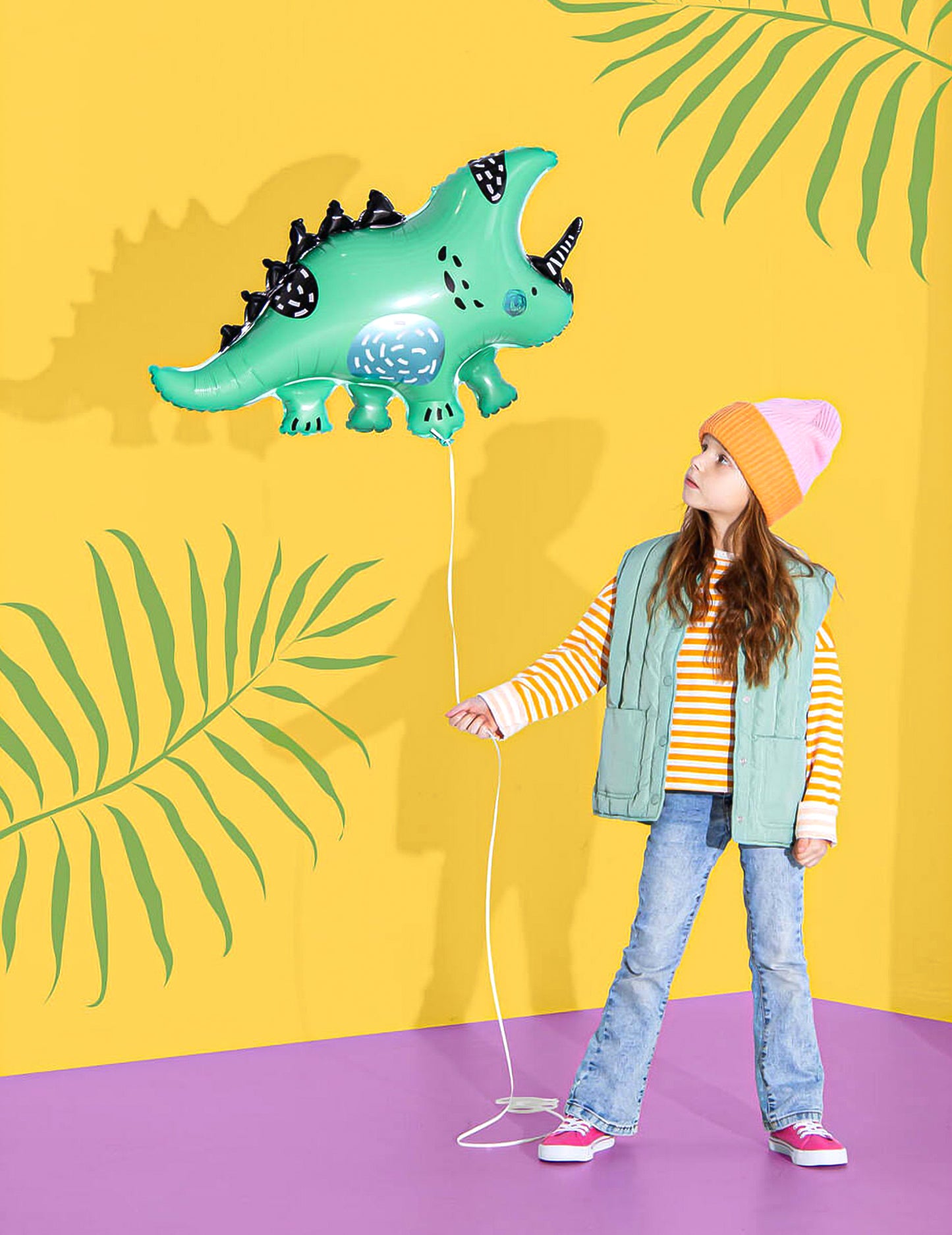 Dino alumíniumballon 76 x 44 cm