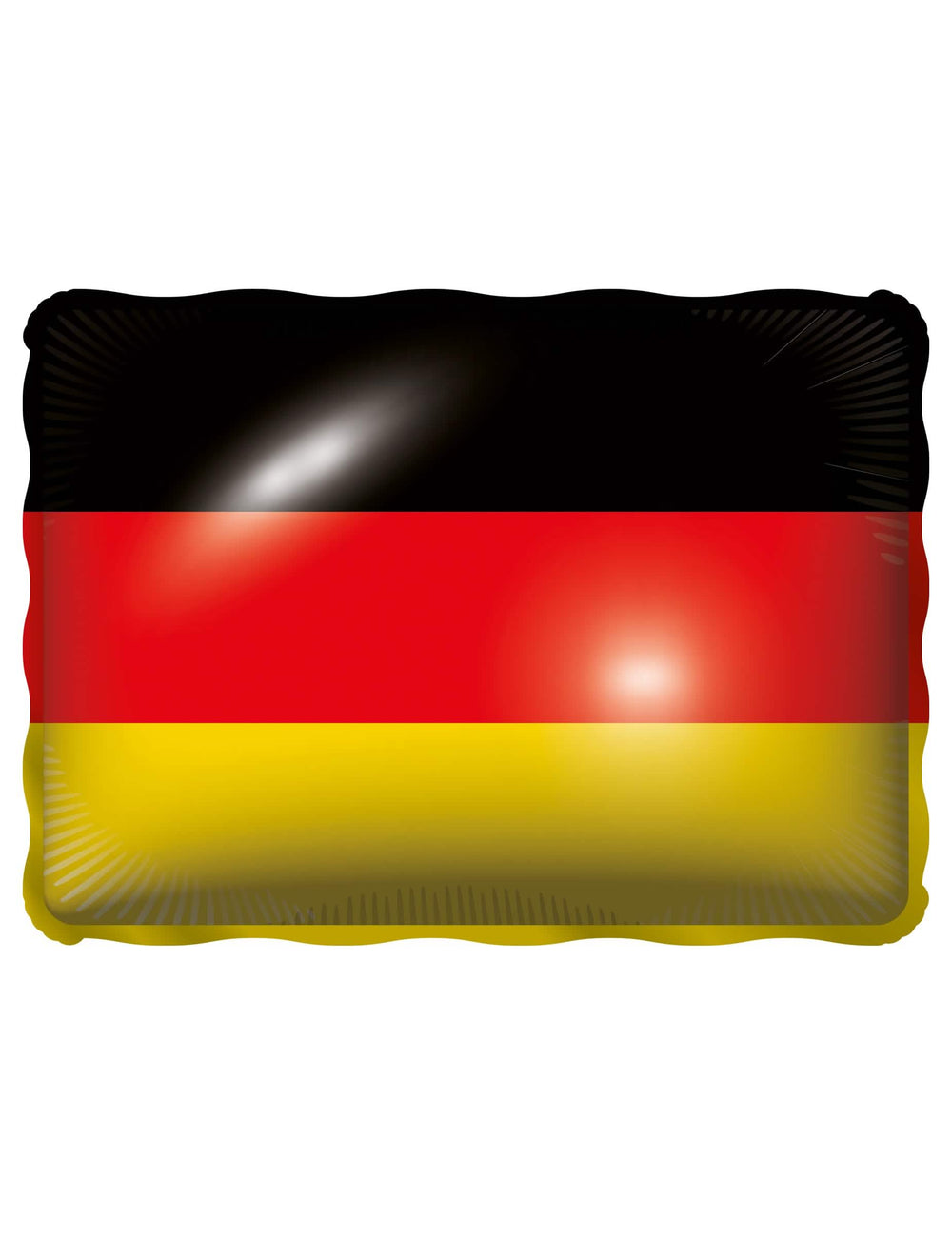 Ballon aluminium drapeau Allemagne noir rouge et jaune