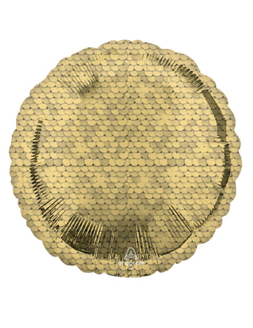 Kerek alumínium golyó arany mérlegekkel, 43-as méret cm