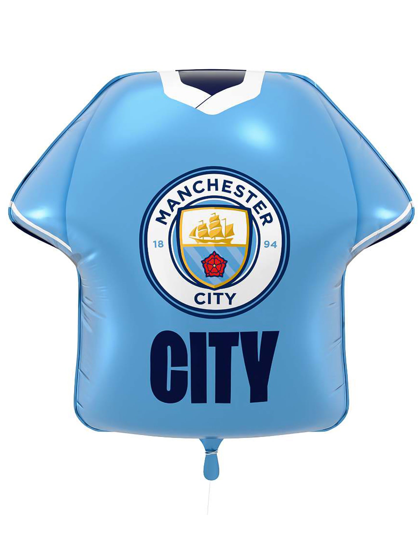 Manchester City Football Club mez alakú fólia lufi 52 x 51 cm