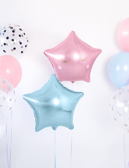 Mise en situation décorative du ballon aluminium étoile pour fête