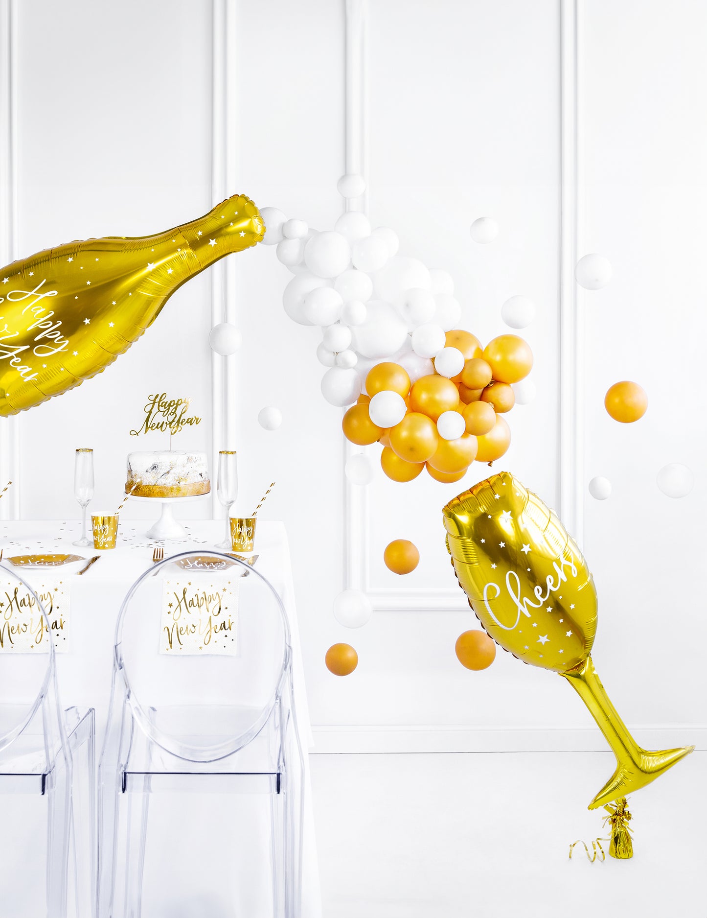 Alumínium ballon arany éljenzés 28 x 80 cm