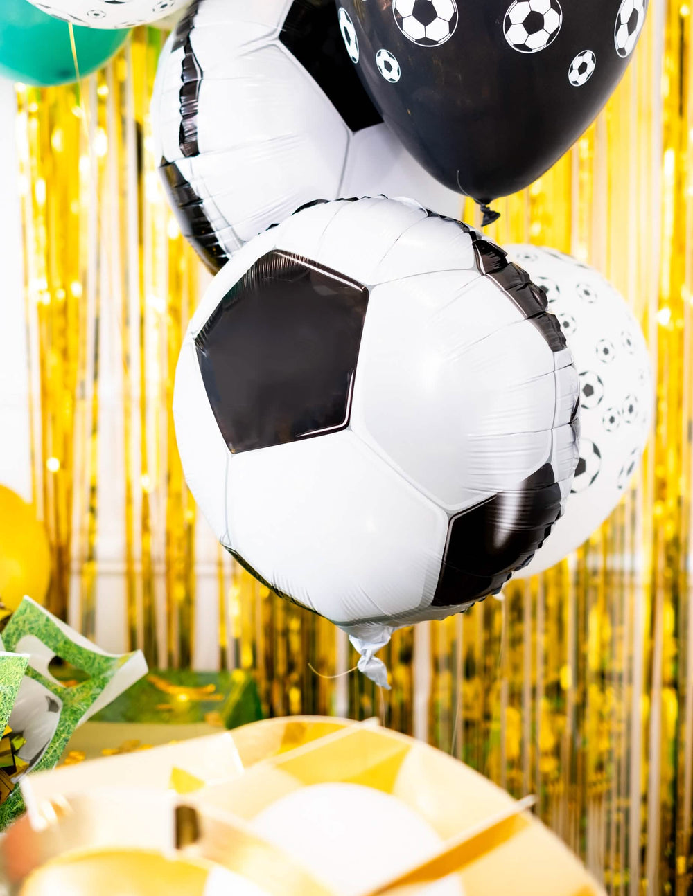 Dekoratív kompozíció lábbal fújható alumínium lufi partyhoz