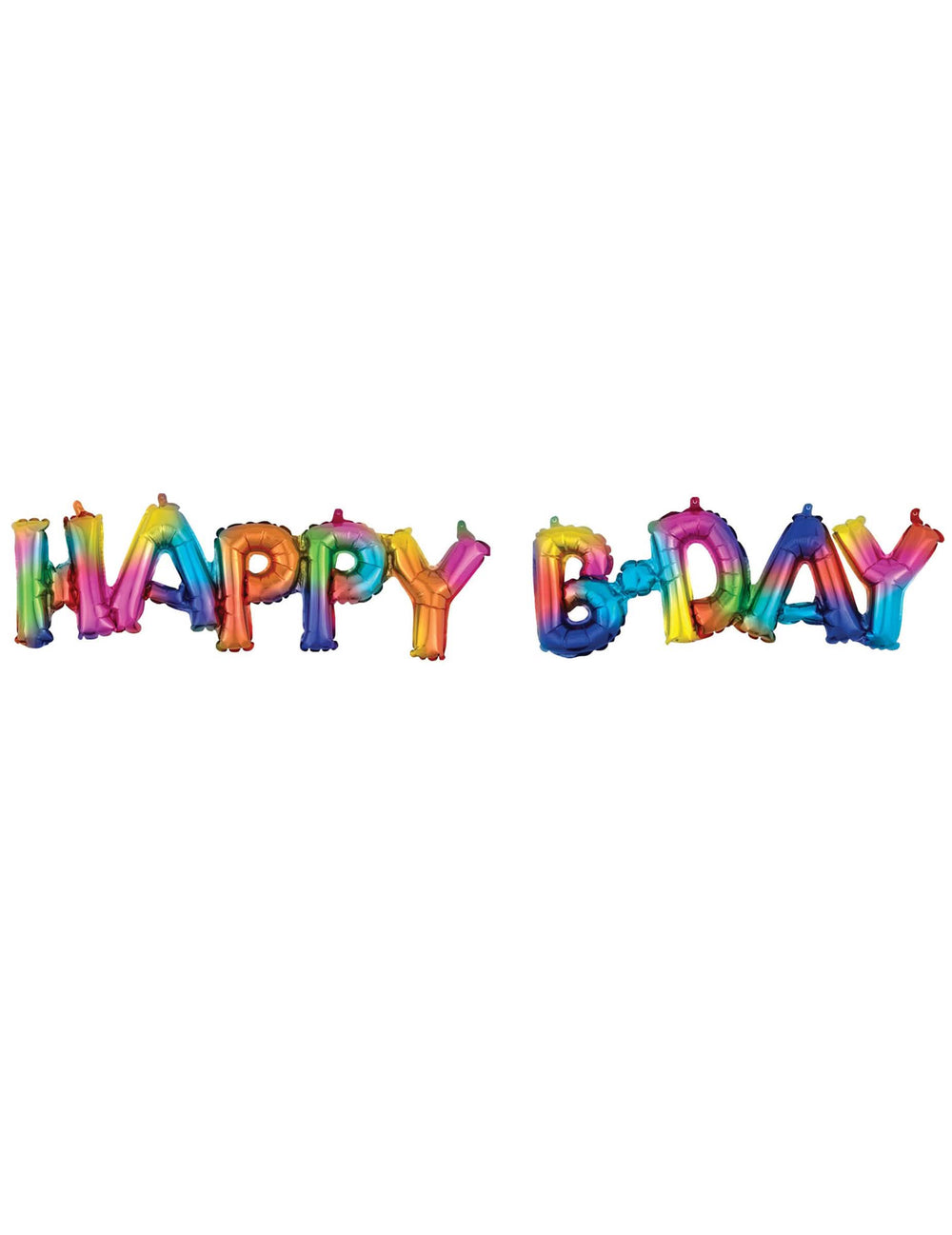 Alumínium l Happy Bday születésnapra sokszínű vigyél levegővel