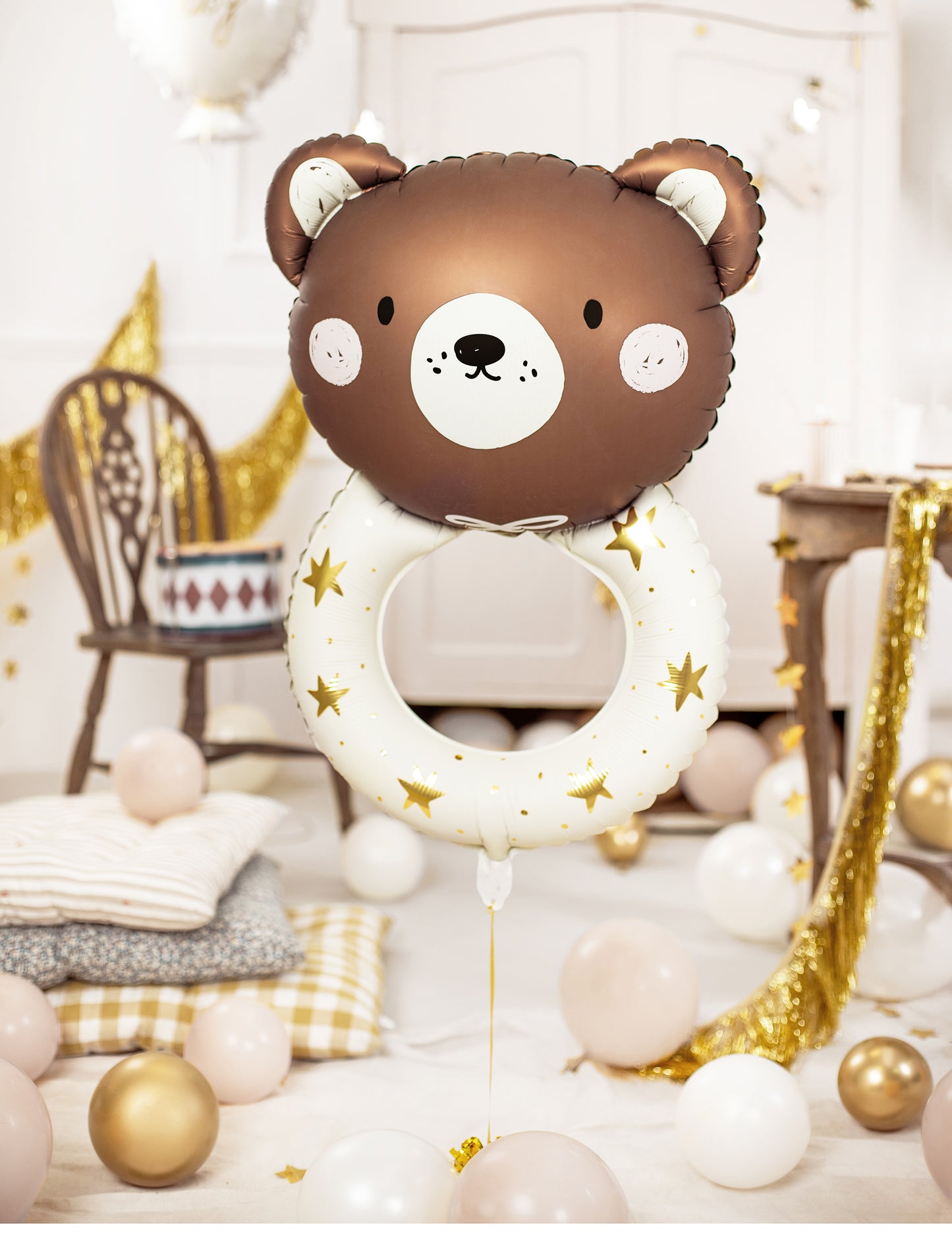 Alumínium ballon ápoló kis medve 61 x 88 cm