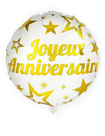 Boldog arany születésnapi alumínium labdát 35 cm