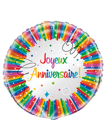 45 db-os színes születésnapi fólia lufi cm felfújható