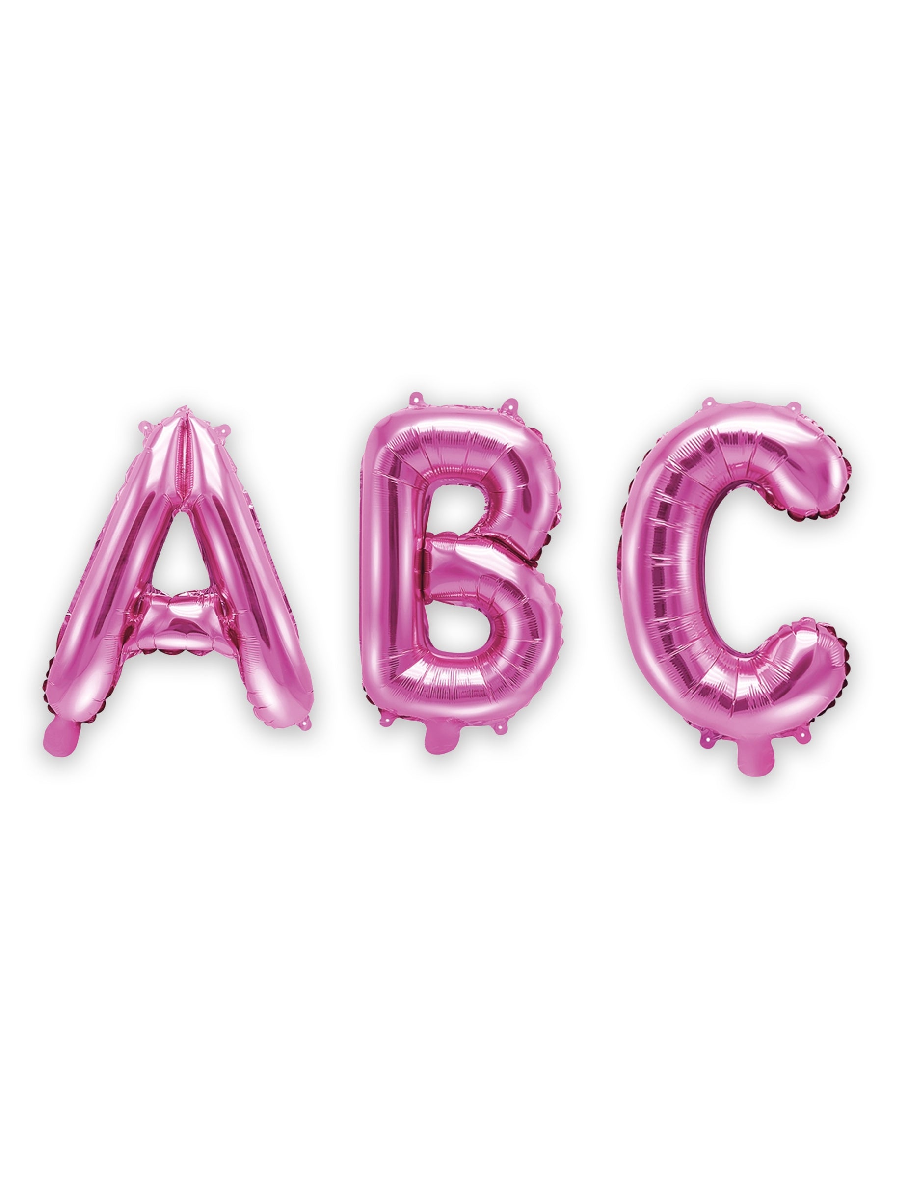 Ballon aluminium lettre pour fête fuchsia