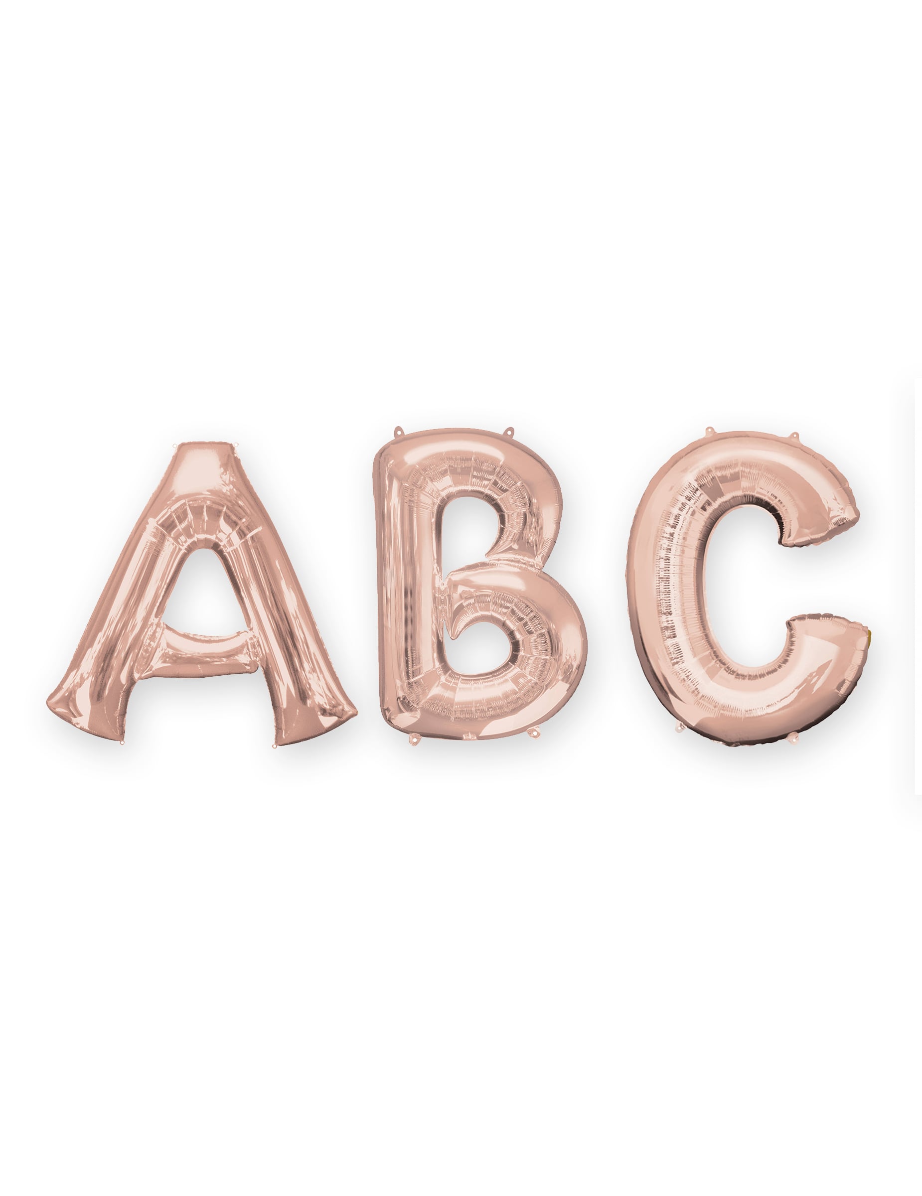 Ballon aluminium lettre pour fête rose gold