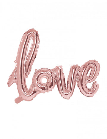 Fólia lufi szerelem rozéarany 73 x 57 cm esküvői dekorációk