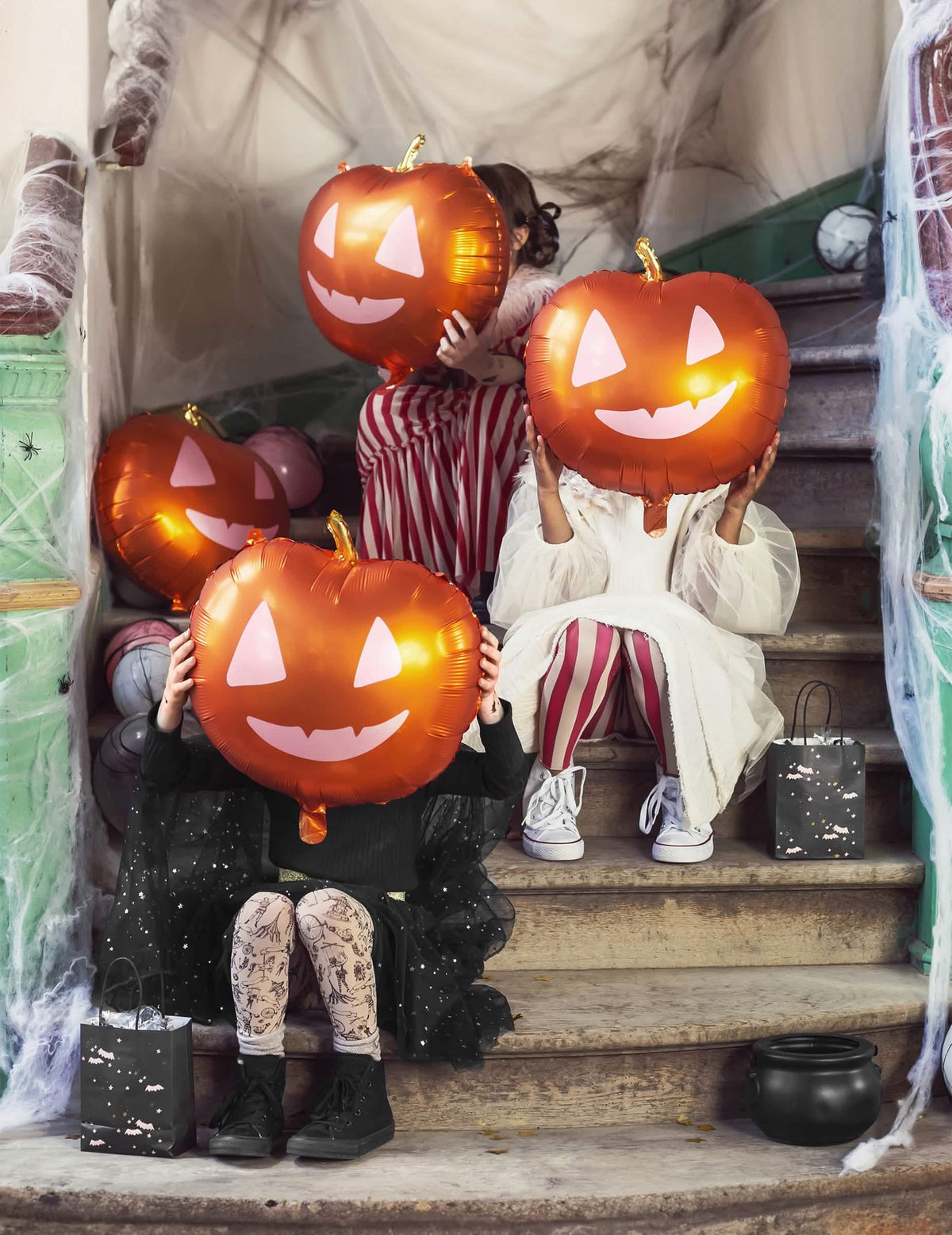 Halloween-i dekorációhoz való tök alakú alumínium lufi bemutatása