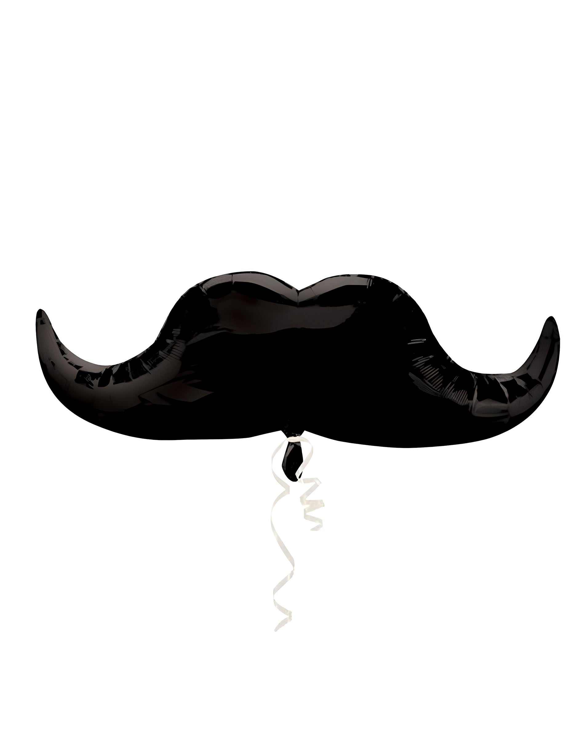 Ballon aluminium géant moustache pour fête noire