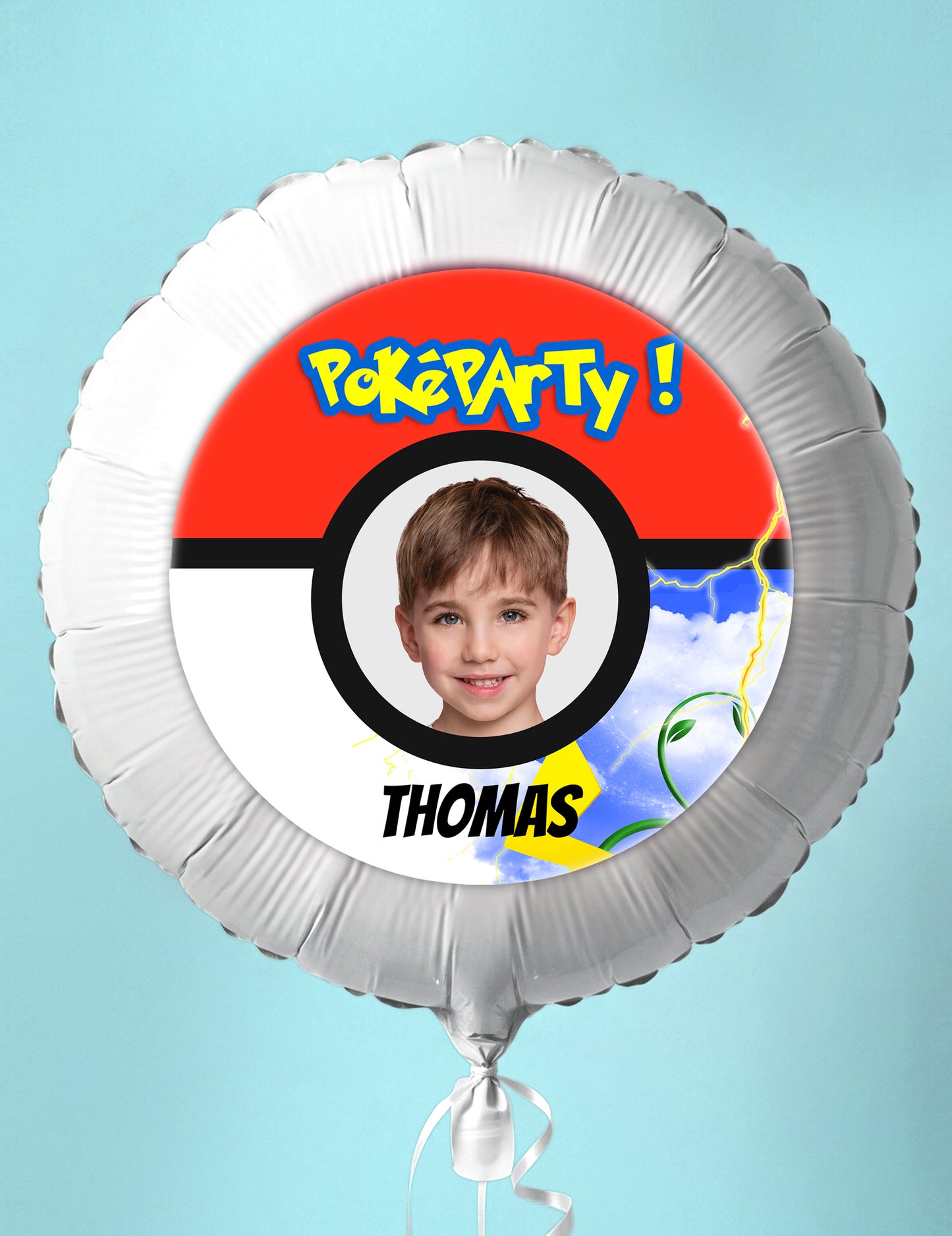 Személyre szabható Poké Ball fólia lufi 50 cm