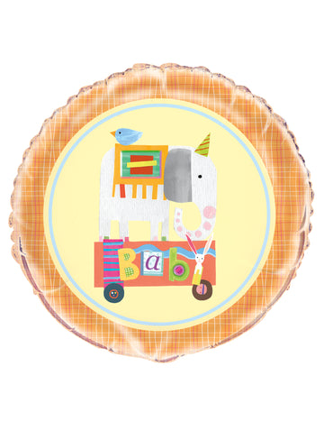 Alumínium lufi kis cirkusz 45 cm elefánttal