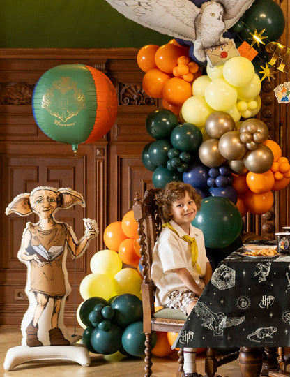 Ballon aluminium sphère Harry Potter™ Blason de Poudlard 50 cm
