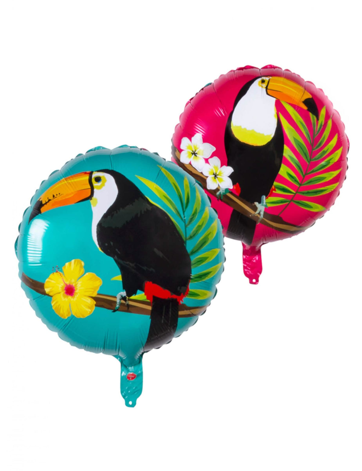 kék és fukszia toucan alumínium lufi ünnepségre