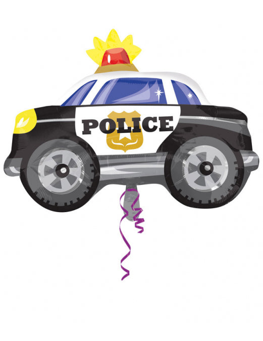 Alumínium lufi, rendőrautó, 60 cm születésnapra