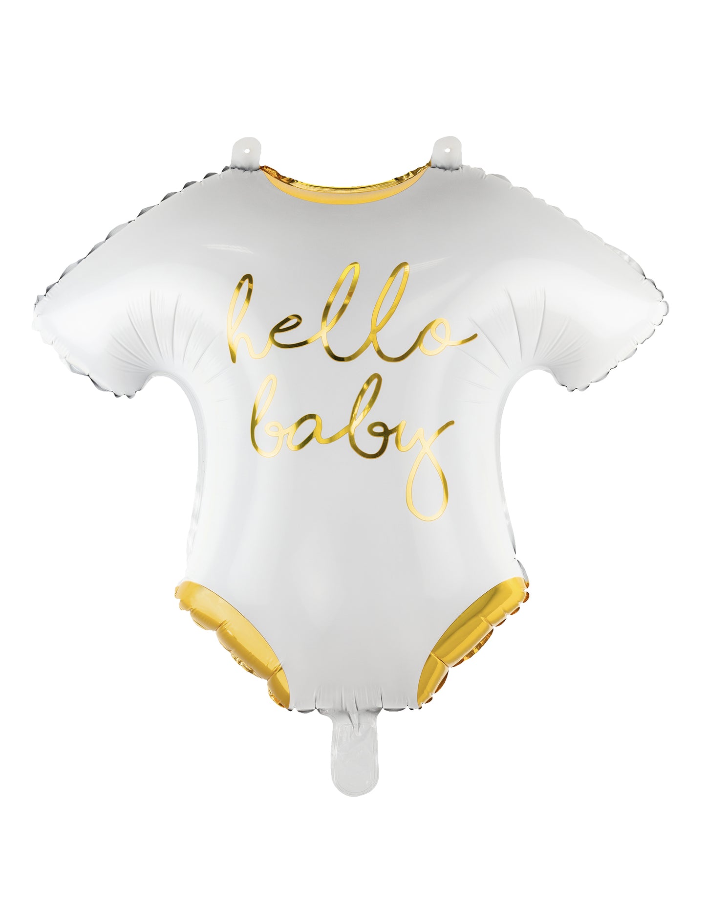 Body hello baby alumínium lufi 51 x 45 cm fehér és arany