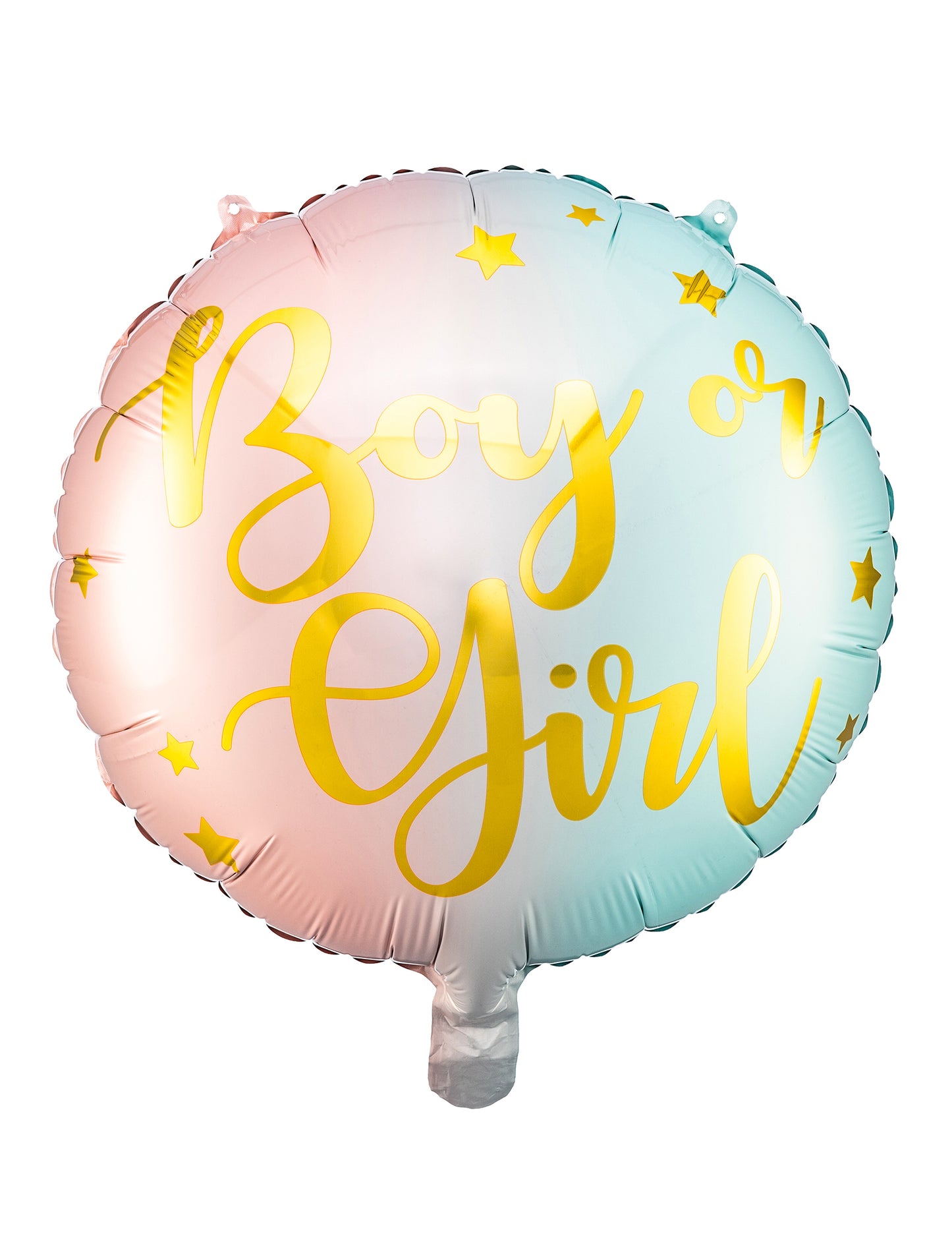 Fólia lufi fiú vagy lány pasztell 35 cm a nemek felfedésére